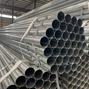 pre galvanized round steel pipe stock